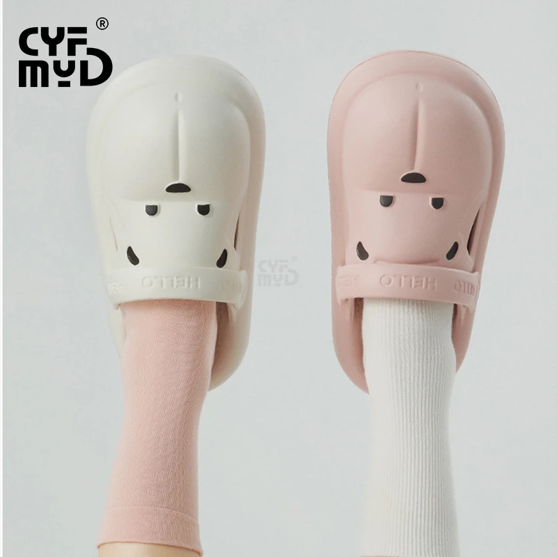Women's Slippers for Home Cartoon Cute Woman Shoe Thick Sole 2023 Summer EVA Slipper Soft Non-slip Outdoor Sandals Lightweight