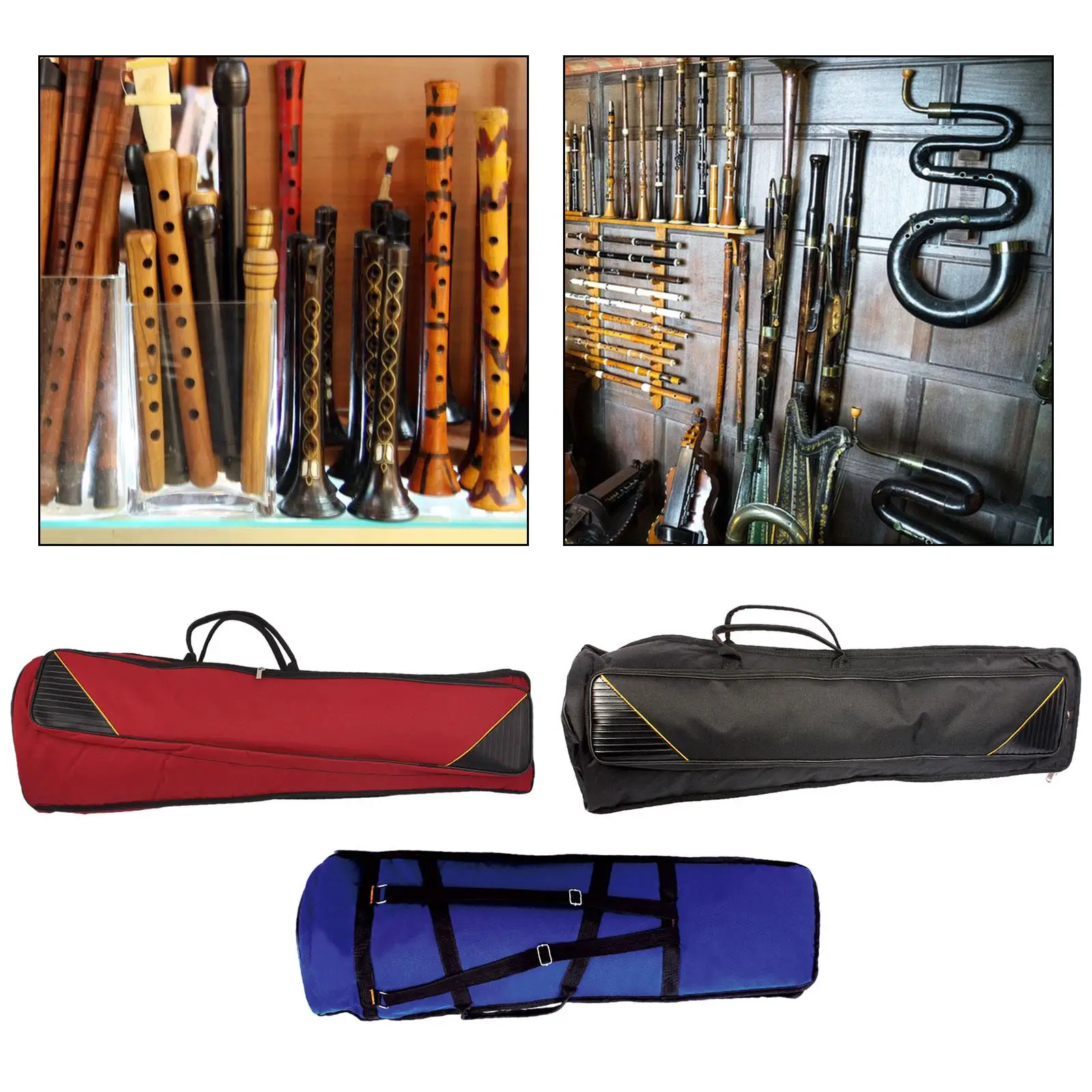Сумка для тромбона водонепроницаемая сумка на плечо переноски тенор-тромбона