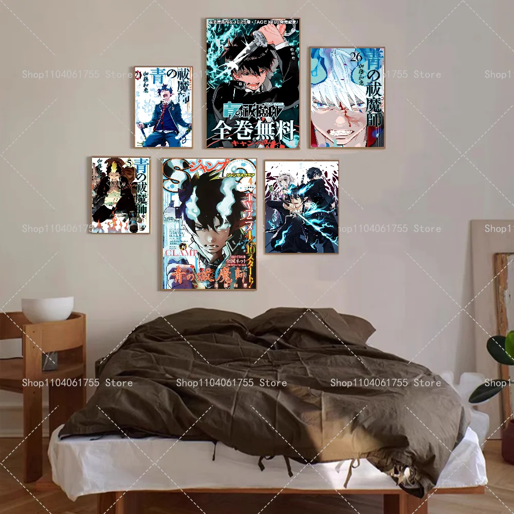 1 Шт. Синий Экзорцист Классический Аниме-плакат Наклейка