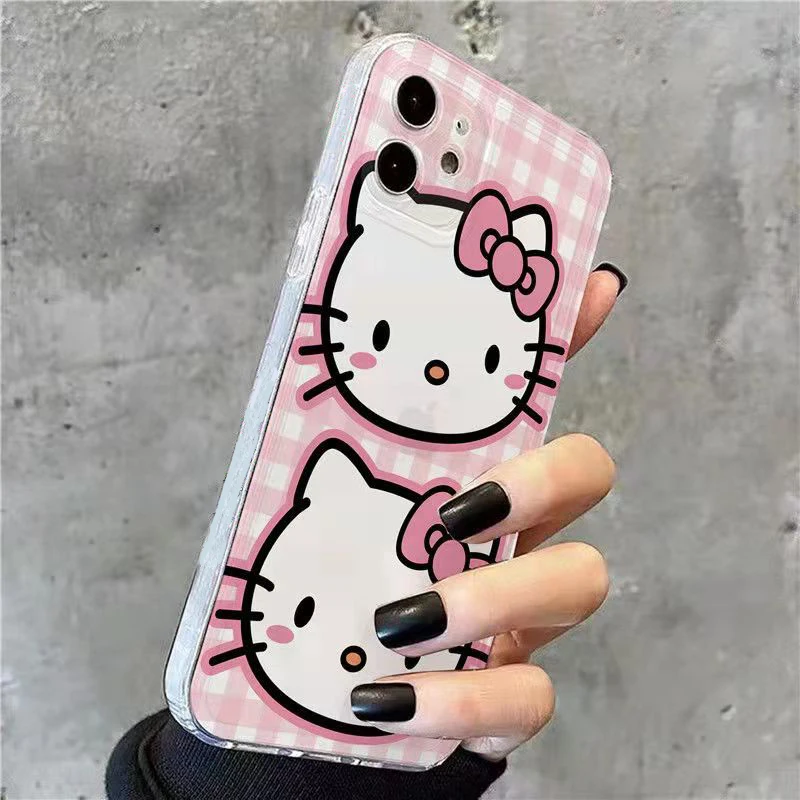 

Hello Kitty Cute CASE For IPhone 13 11 7 8P X XR XS XS MAX 11 12pro 13 pro max 13 promax 2022 Cartoon Cute Soft Shell Phone Case