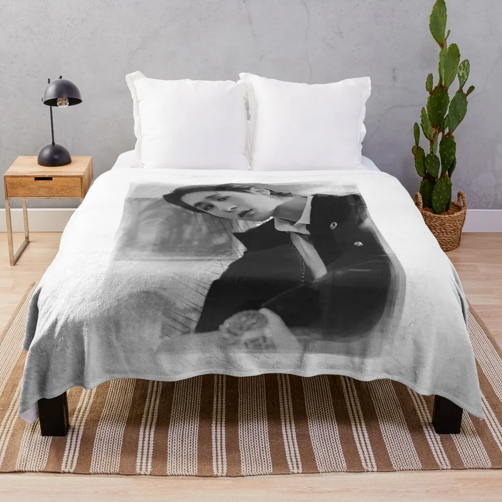 

Одеяло I.M Monsta X, большое вязаное клетчатое полугрудное одеяло, милое одеяло