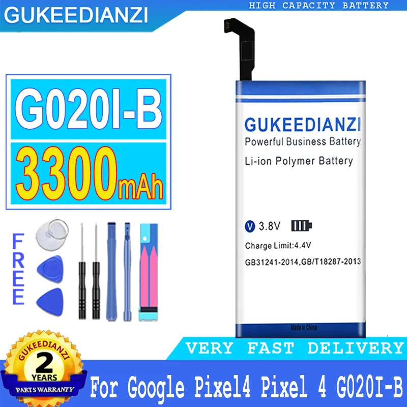 

GUKEEDIANZI Replacement Battery G020I-B G020I B G020IB 3300mAh For HTC Google Pixel4 Pixel 4 High Quality Mobile Phone Battery