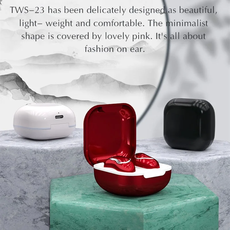 

Bluetooth-гарнитура TWS-23, качественный звук, подходит для телефонов Apple и Android, подарок на день рождения, Рождество, портативная Bluetooth-гарнитура