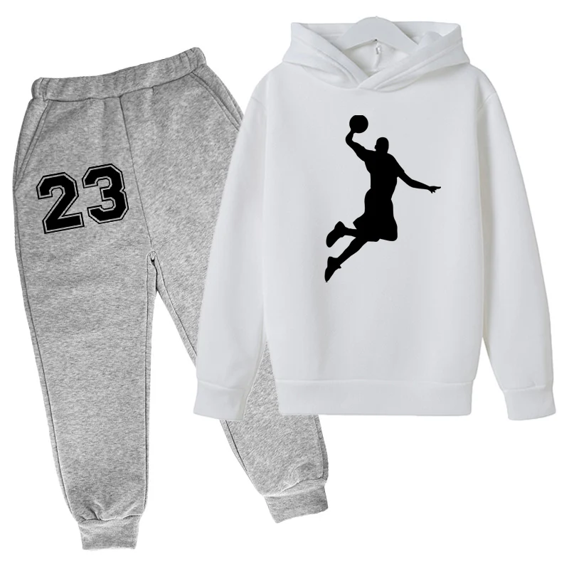 Digital Hoodie Sports Set Spring Fall Kids Hoodie + Pants 2 Piece Set Cute Teen Boys & Girls Ages 4-14 Sells Well for Comfort 23