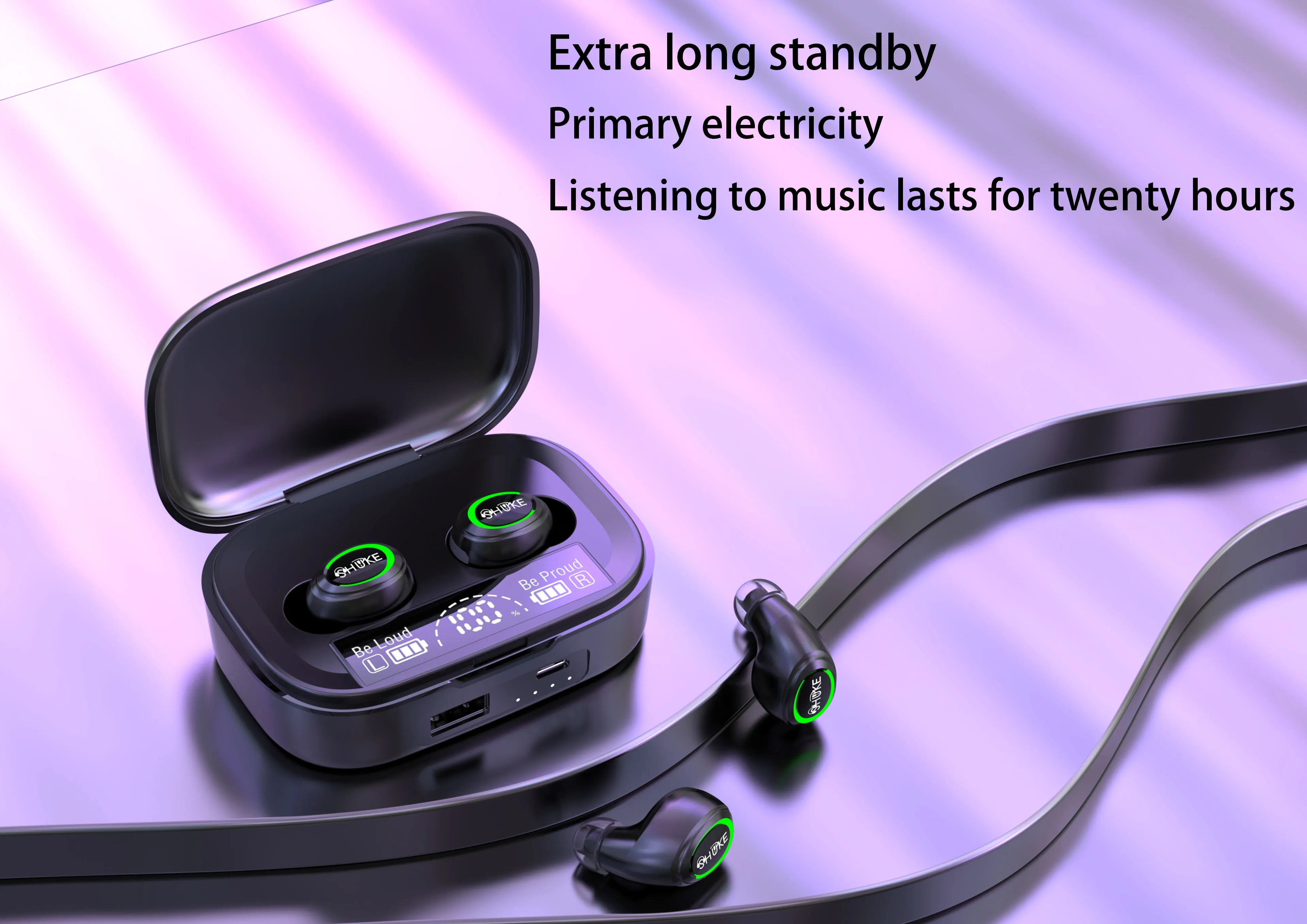 

Bluetooth-наушники TWS MD06 с шумоподавлением и функцией прослушивания музыки