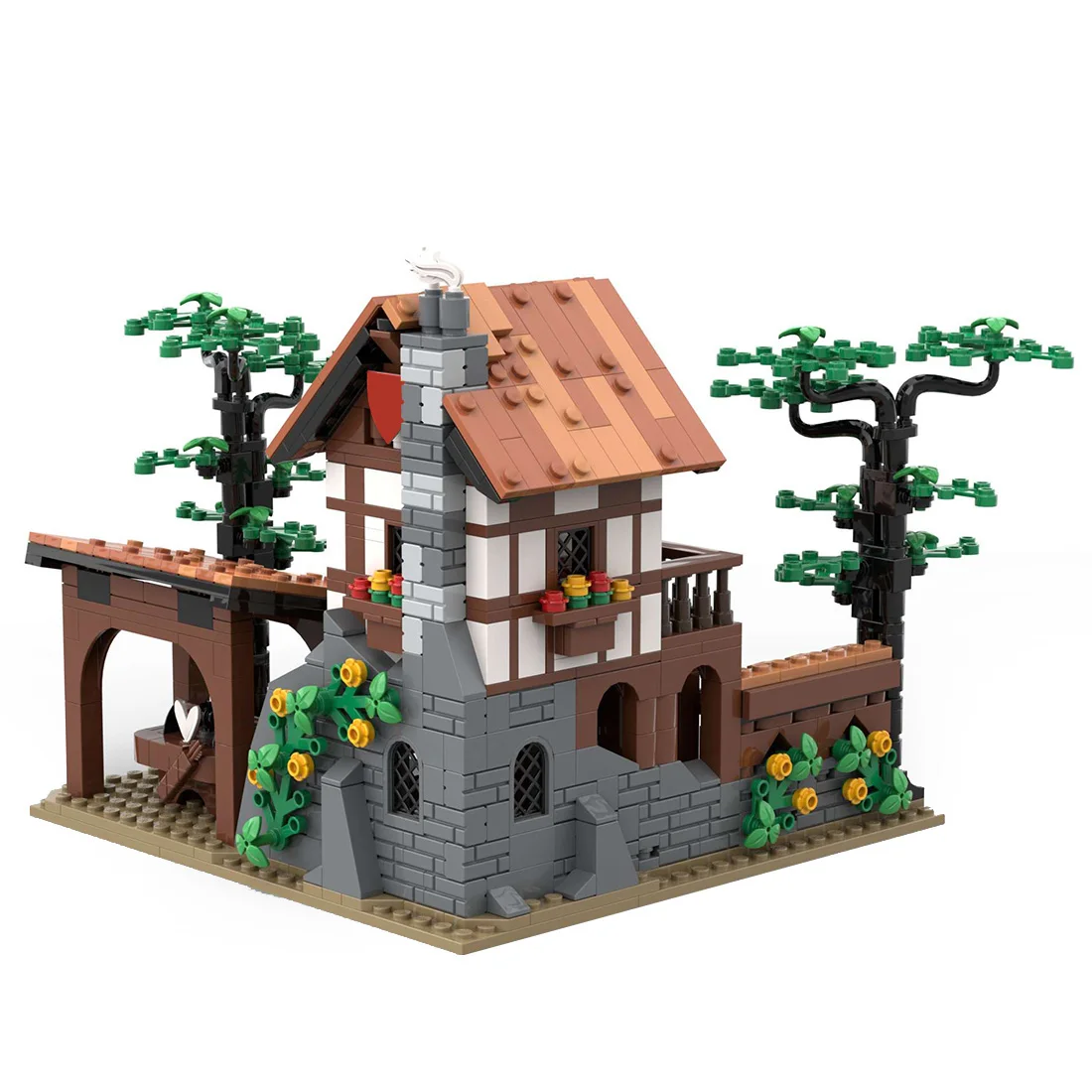 

Авторизованный выпуск для стрельбы из лука, средневековая Пиратская тематическая модель, набор строительных блоков, игрушки, подарок для детей (922 шт.)