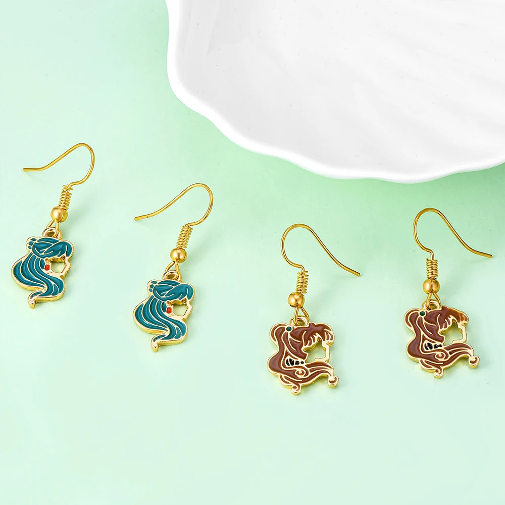 Висячие серьги с аниме Сейлор Юпитер Нептун ювелирные изделия из мультфильма для