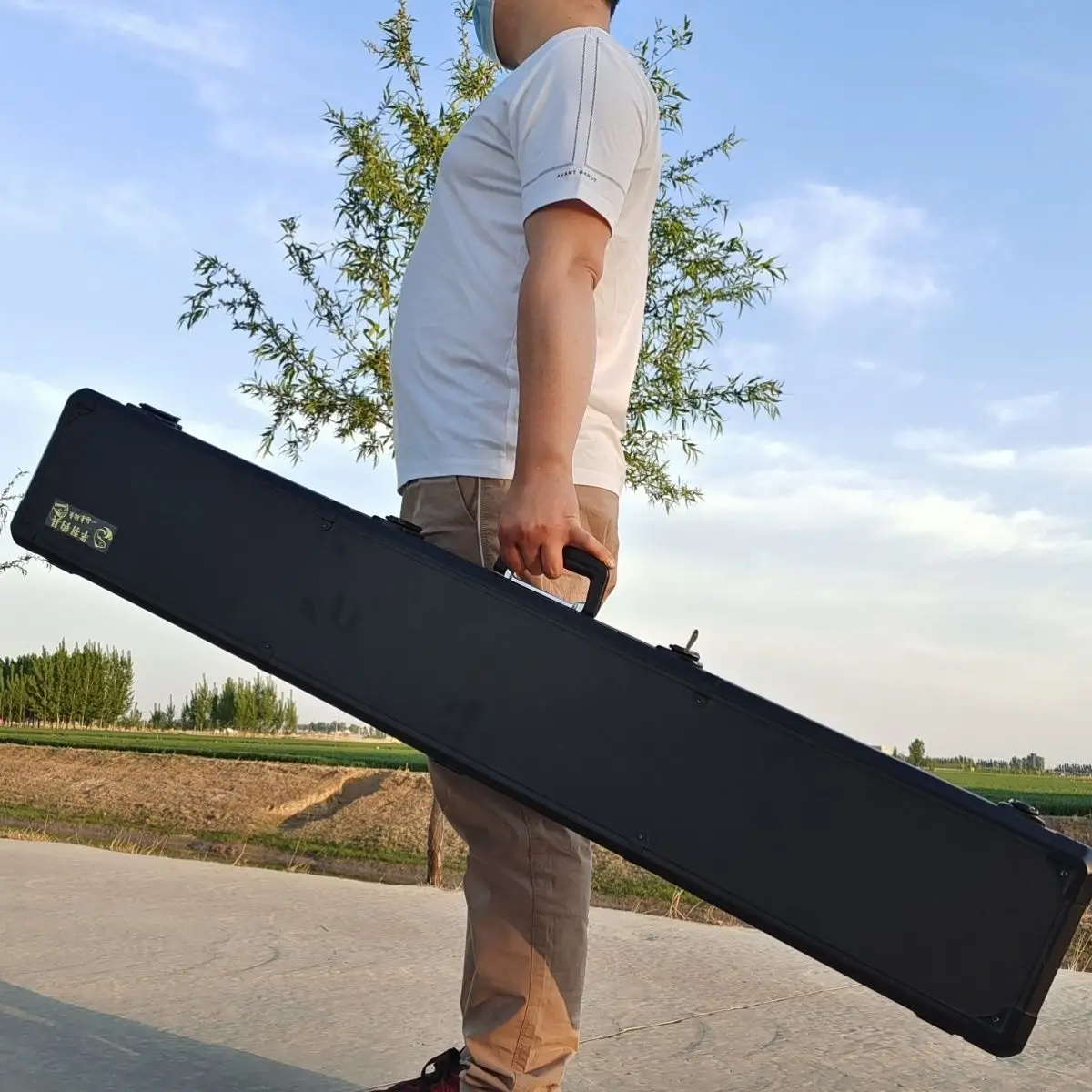 

Рыболовное снаряжение с жестким корпусом из алюминиевого сплава, коробка для хранения удочек, водонепроницаемое рыболовное снаряжение.