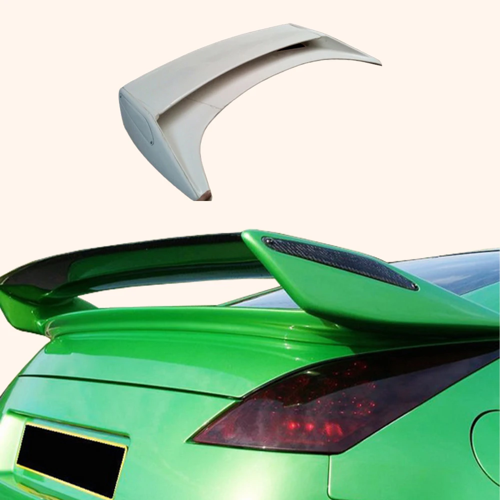 Для Nissan Fairlady Z 350Z Z33 NIS2 стекловолокно неокрашенный задний спойлер багажника крыло