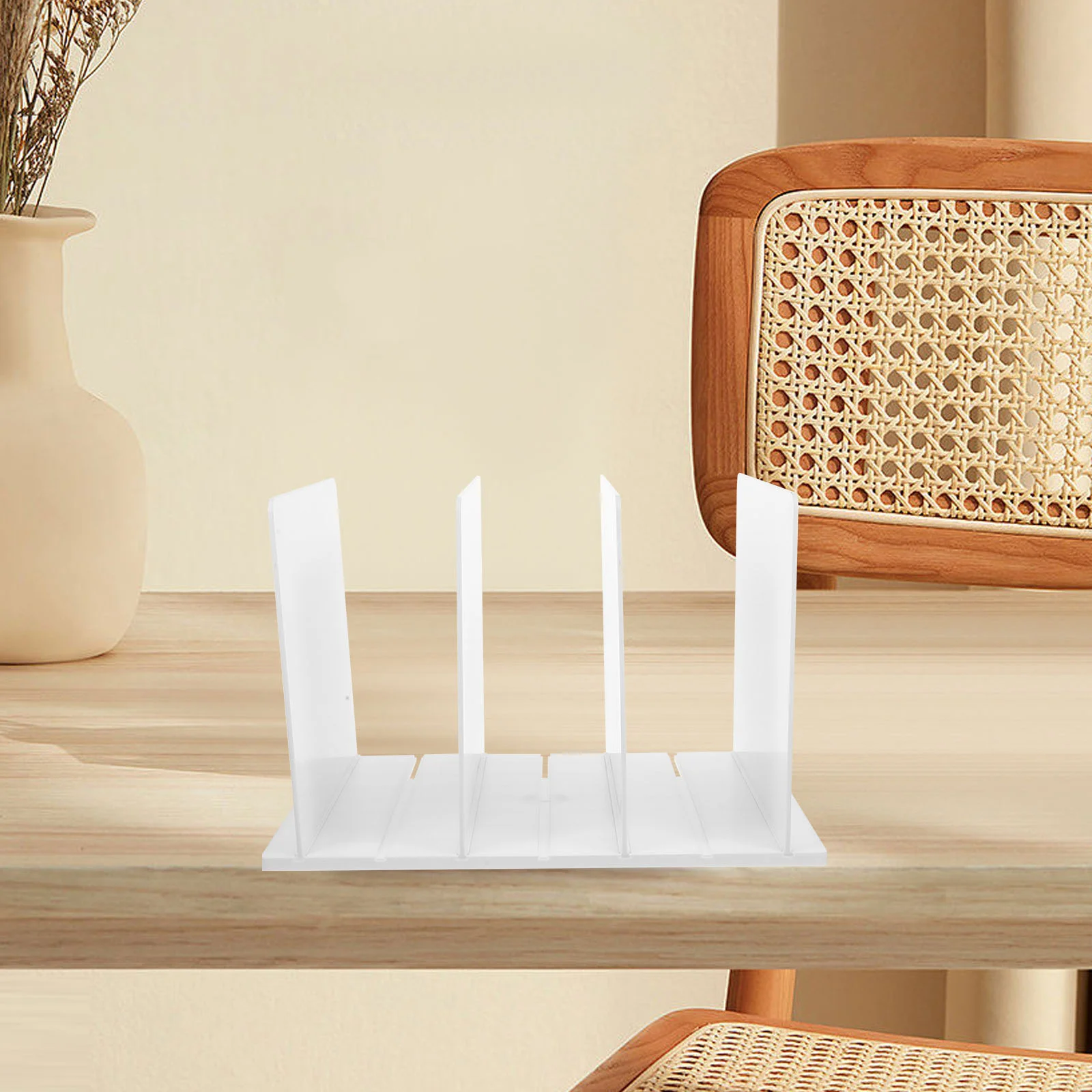 

Closet Storage Rack Desktop Book Shelf Bag Divider Organizer for Bedroom Kitchen Office