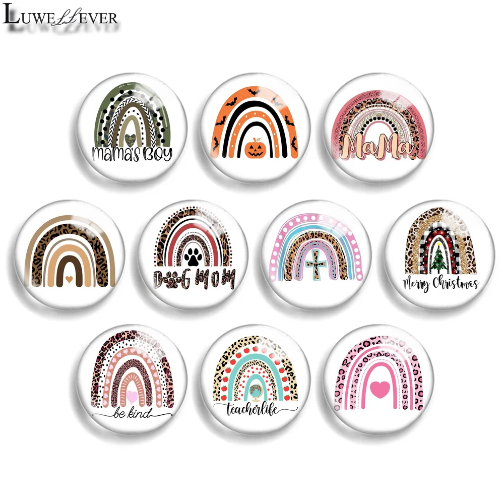 10 мм 12 мм 20 мм 25 мм 30 мм 40 мм 841 Bainbow микс круглых бриллиантов 18 мм амулетный браслет с кнопками