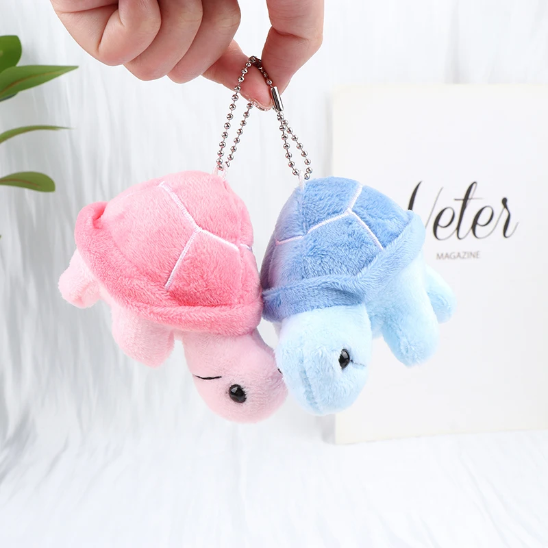 

Cute Little Turtle Plush Keychain Toy Cartoon Small Dolls Plush Stuffed Toys Soft Animal Figure Keychain Pendant Decor Gift