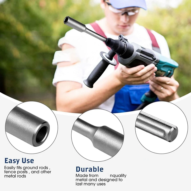 Отвертка заземляющего стержня SDS-MAX для комплекта заземляющей стали 5/8 дюйма и 3/4