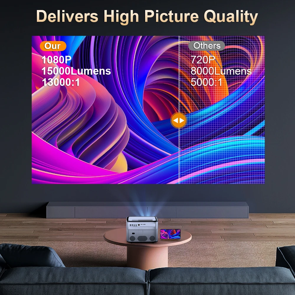 Проектор PROGAGA PG550W проектор с автофокусом Full HD 1080P 4K Android WiFi PG550 портативный