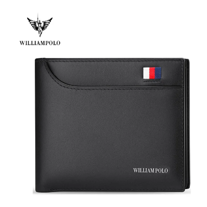 Men's Wallets Genuine Leather Wallets Leather Waterproof Credit Card Holder Bifold Wallets Luxury Design Wallets POLO181342