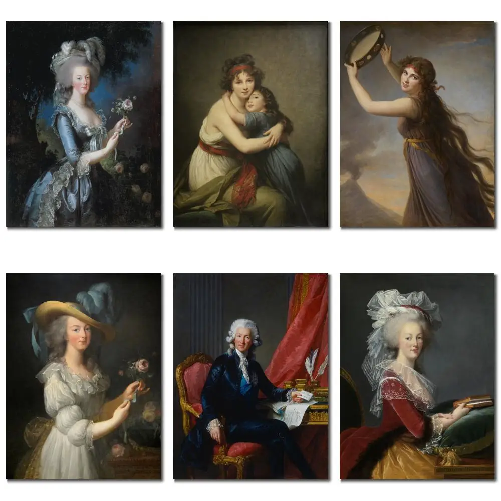 Картина маслом Земалу &quotПортрет Марии-Антуанетты с розой&quot