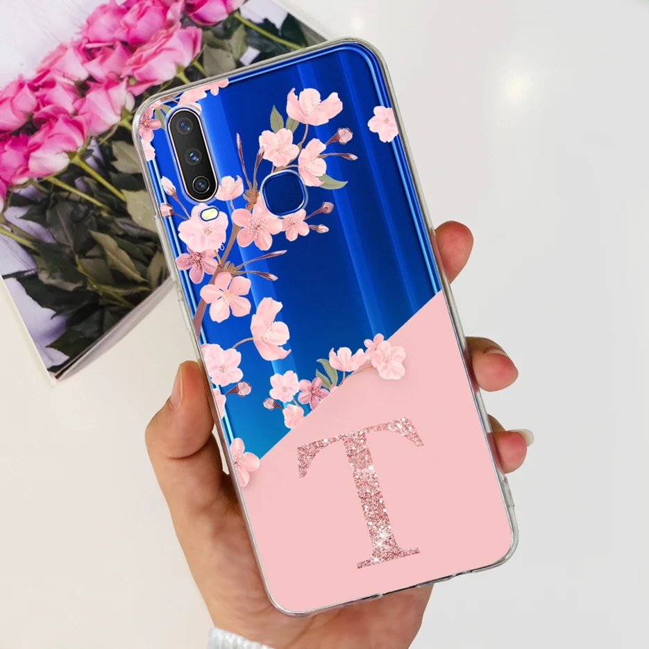 ДЛЯ Vivo Y12 чехол Y15 Y17 1904 1940 1901 новые буквы Обложка мягкая силиконовая искусственная