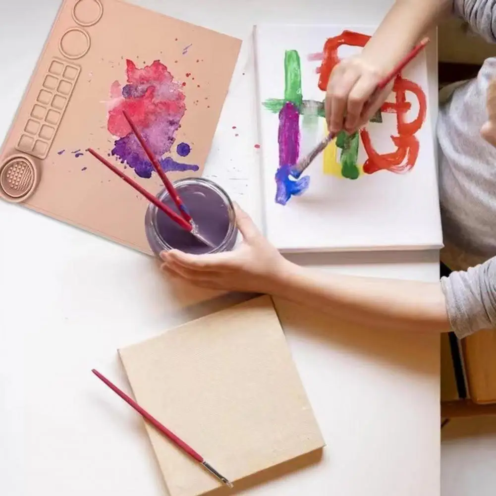 

Мягкая доска для рисования для детского сада и школы, аксессуары для рисования, долгий срок службы, коврик для рисования с чашкой для уборки для художника