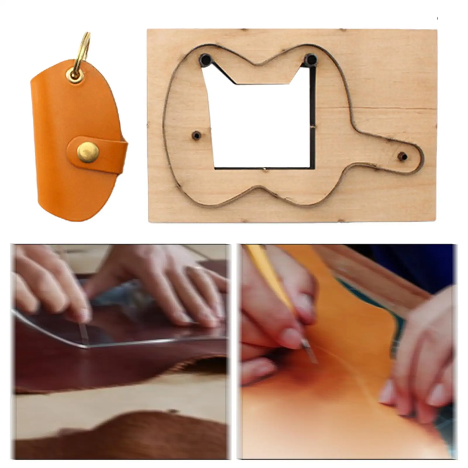 Шаблоны для ключей деревянный DIY металлический лезвие кожаный чехол шаблон