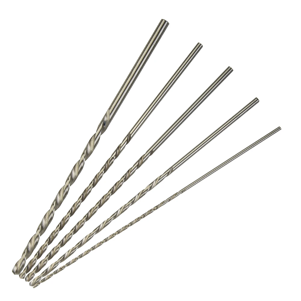 

5Pcs Cobalt High Speed Steel Extra Long Drill Bit Set Metal Multi Tools DIY Wall Hole Saw Drill Bits Electric Tools Center Drill