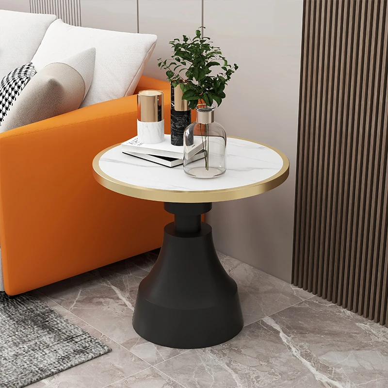 

Makeup Service Round Coffee Table Bistro Lounge Decoration Marble Entryway Gold Small Side Table Bedroom Penteadeira Furniture