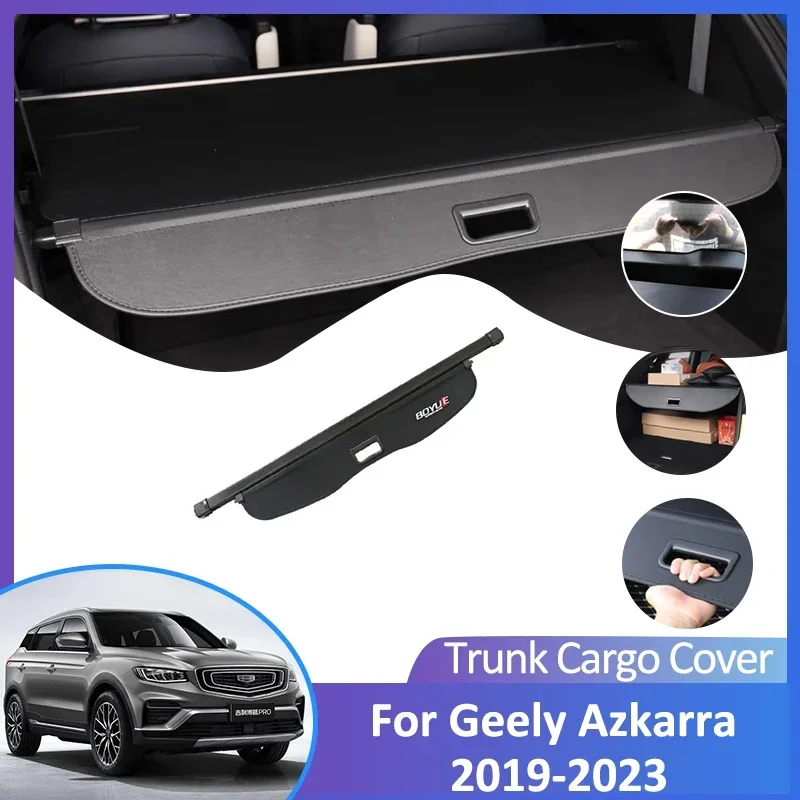 Для Geely Boyue Pro Azkarra Atlas Emgrand X7 Sport 2019 2020 2021 2022 2023 занавеска заднего багажника карго