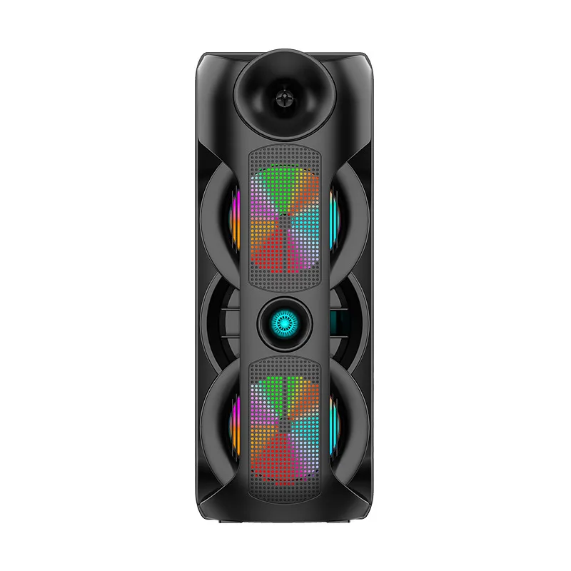 Outdoor Dual 8-inch boombox Square Dance Bluetooth Speaker Portable 360 Stereo Wireless Card Subwoofer K Song Large