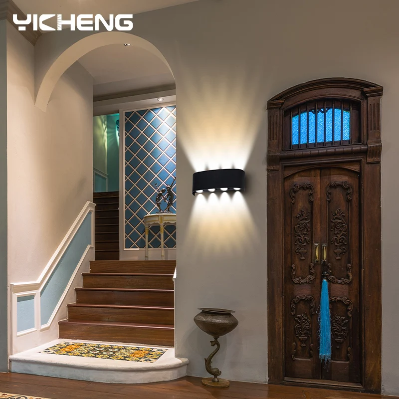 Светодиодный настенный светильник современное пластиковое освещение в