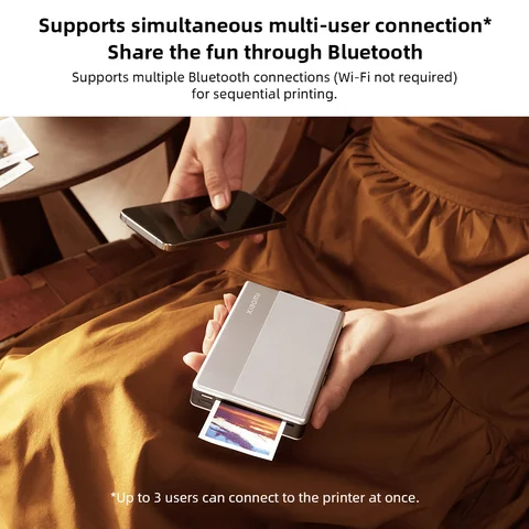 Портативный фотопринтер Xiaomi 1S Bluetooth Thermal Print ZINK Inkless Technology