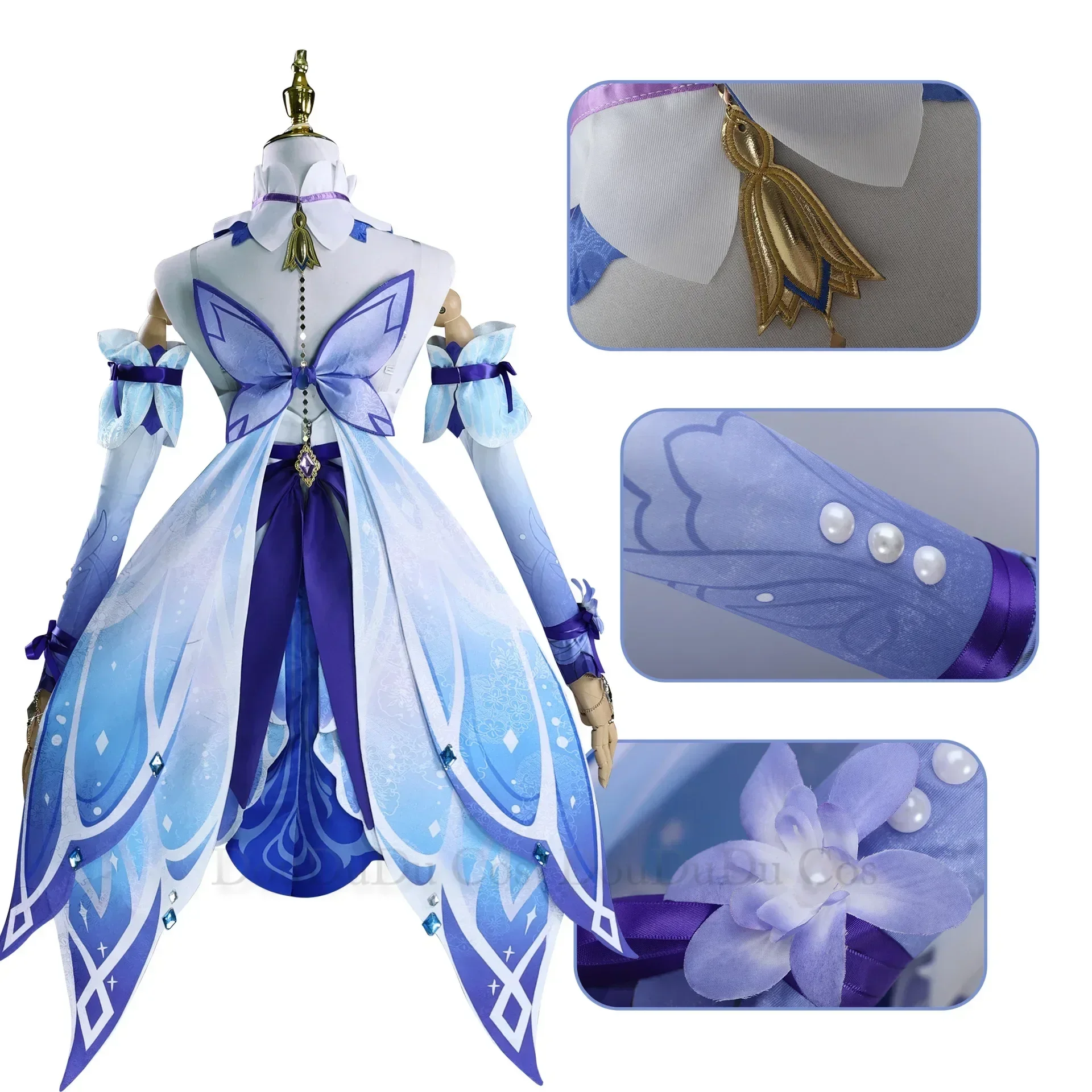 Игра Genshin Impact новый стиль Nilou карнавальный костюм полный комплект платье униформа