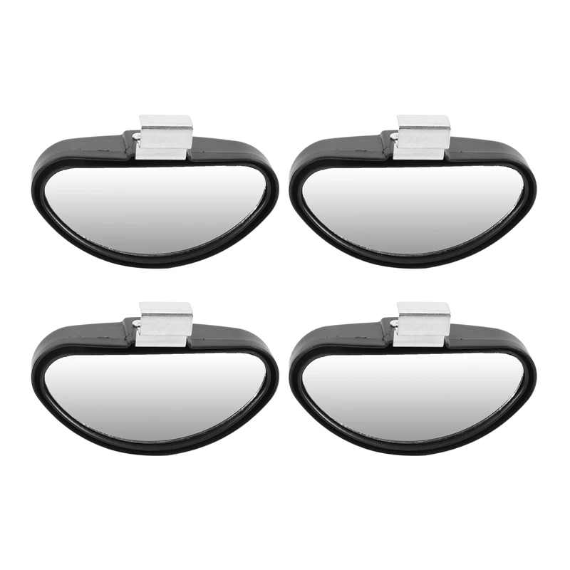 

4 X Dead Angles Mirrors Adjustable Wide Angle For Car Van Towing