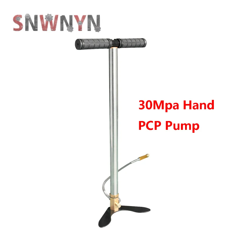 

30Mpa 300bar 4500psi 3 Stage Hand Operated PCP Pump Air Pump with filter Mini High Pressure Compressor for Car Bicycle