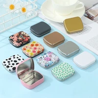 mini small storage home organizer jewelry collect container kit tin box container empty tins