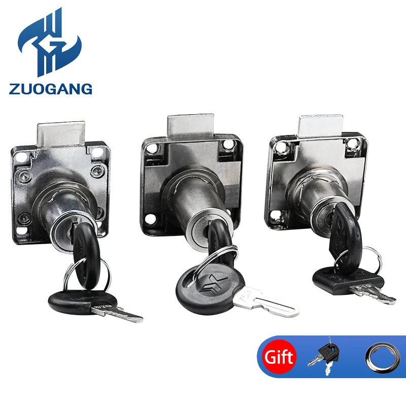 

136 138-22mm Lock Core Desk Drawer Lock Wardrobe Cabinet Iron Cam Locks Anti-theft Security Furniture Hardware Lock Box