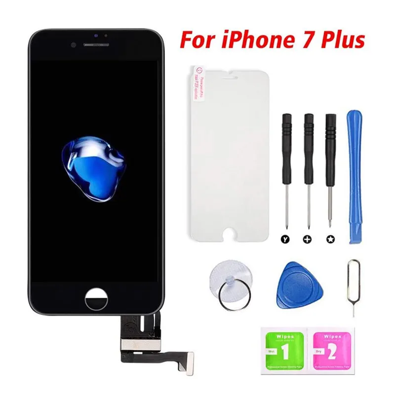

Screen Replacement for iPhone 7 Plus Black 5.5" Touch Screen LCD Digitizer Display Assembly