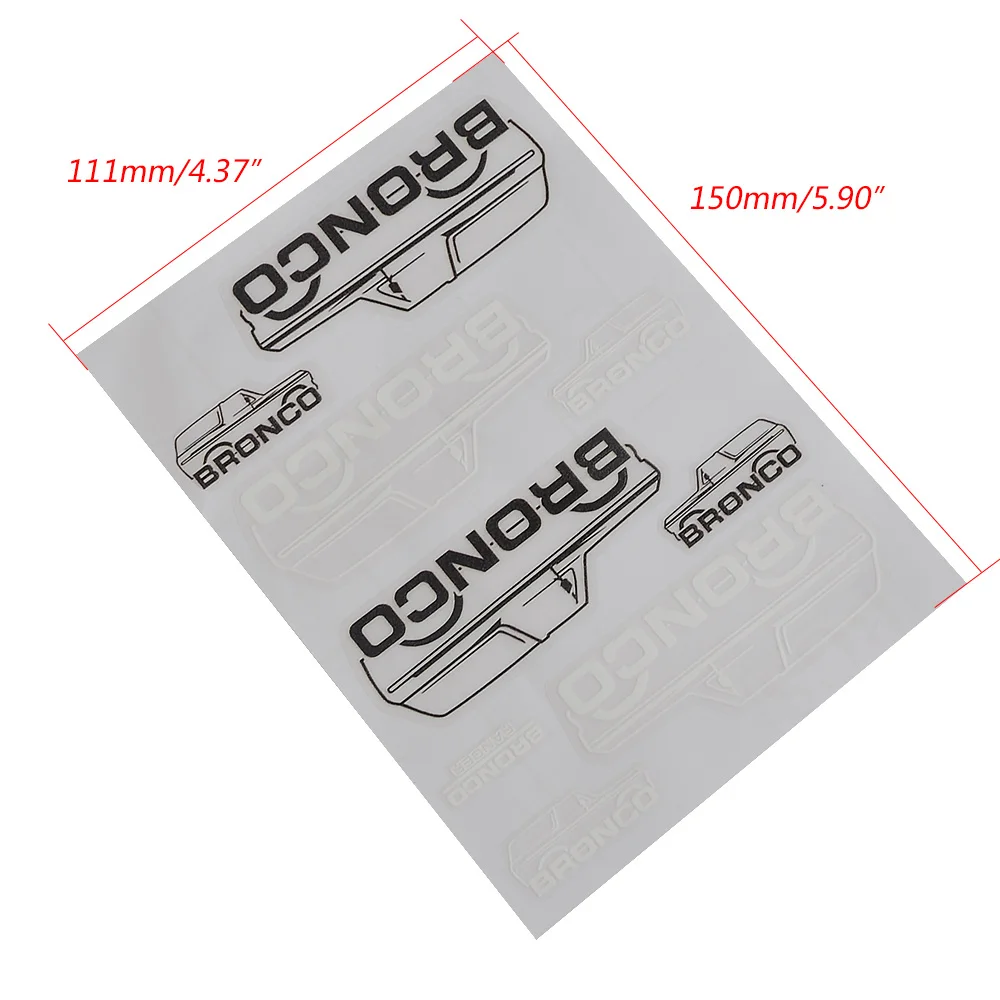 

Наклейки TRINOOD с логотипом кузова автомобиля на радиоуправлении, наклейки с головой черепа для 1/10 TRX-4 TRX4 Bronco wrangler, наклейка, декоративные детали «сделай сам»