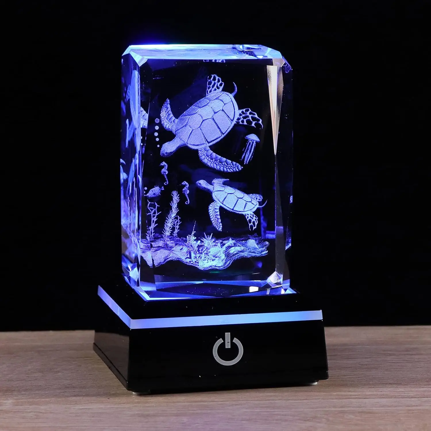 

Crystal Sea Turtle Figurines for Women, Miniature Decor, 3D Laser Engraving Cube, Ornaments, Keepsake, Home Decoration, Gifts