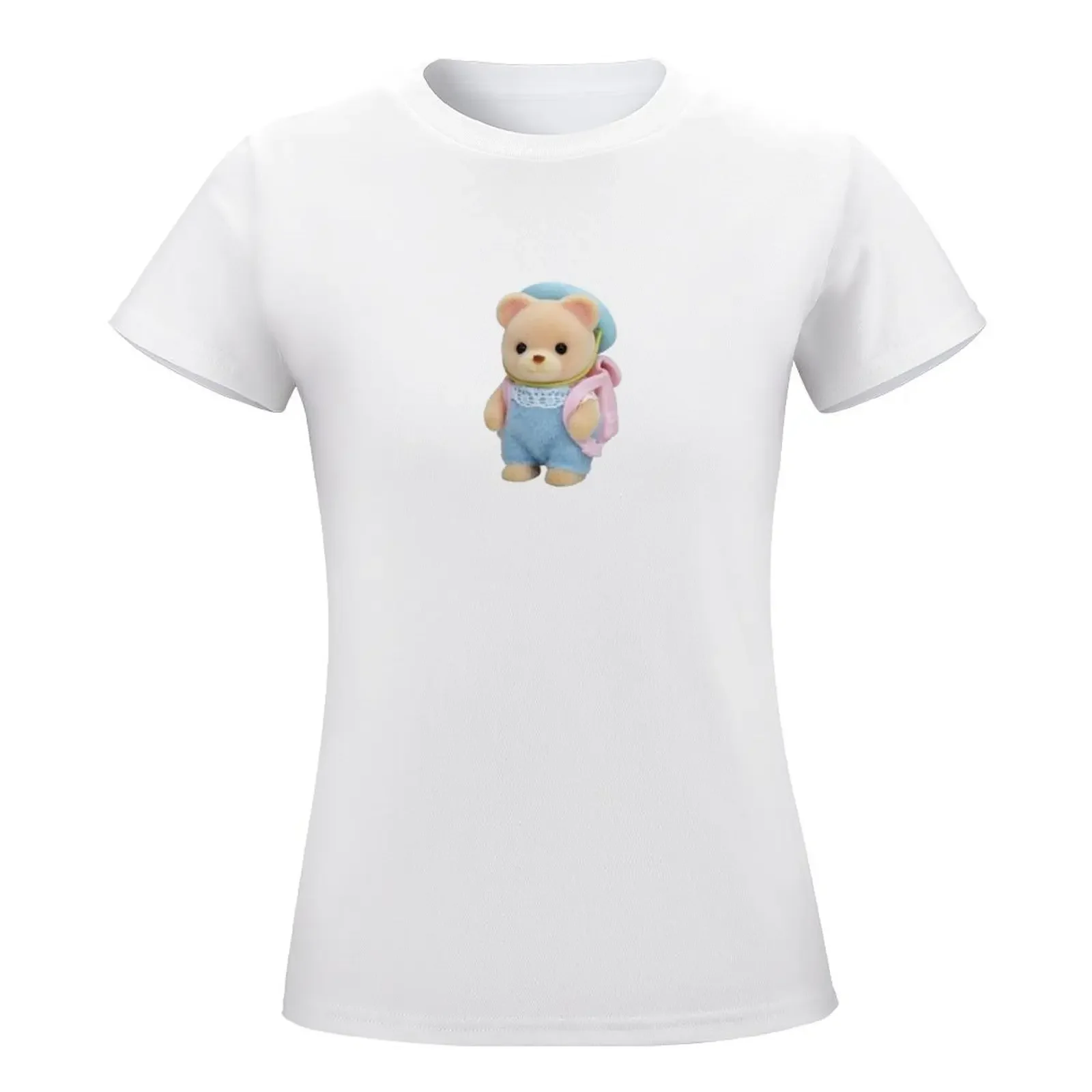 Футболка Calico Critters Bear с рюкзаком забавные футболки кавайная одежда топы для