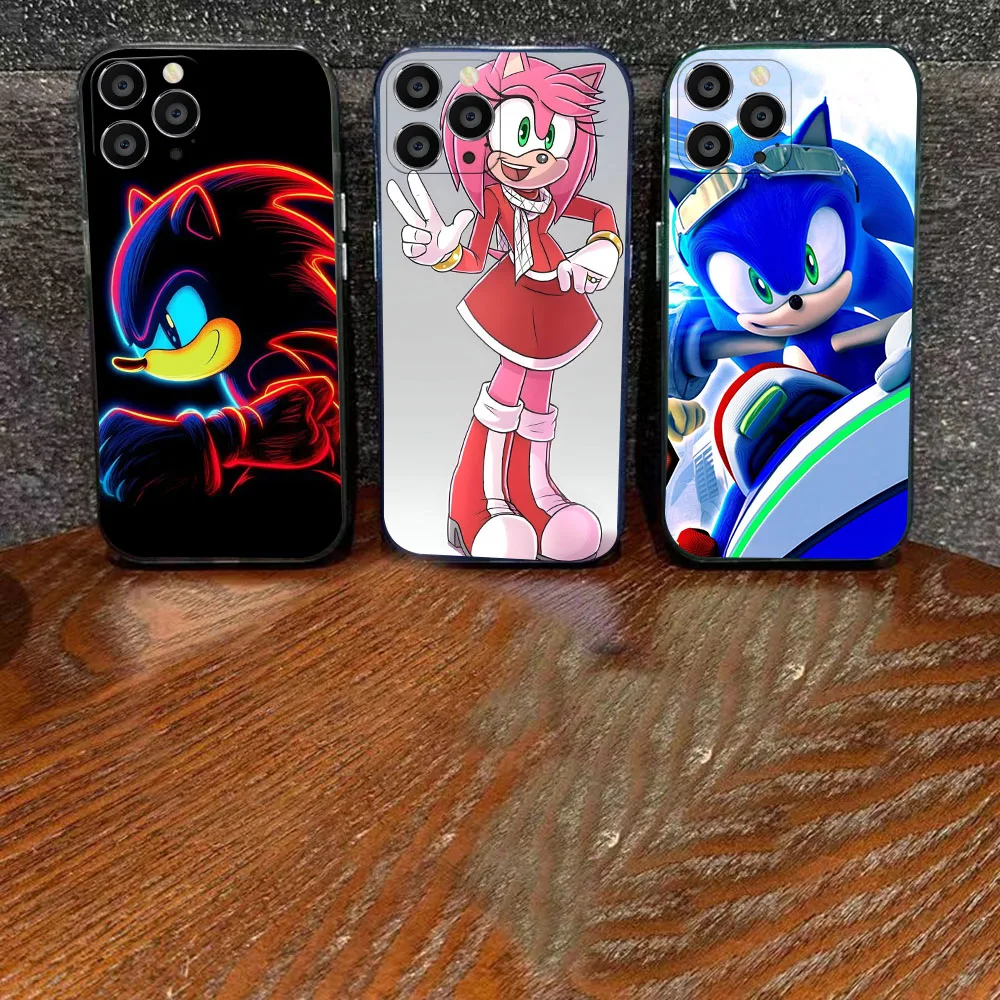 Фото WRA-29 Sonic Black Eagle Eye TPU Case For iPhone 11 12 13 14 15 Pro Plus Max №4