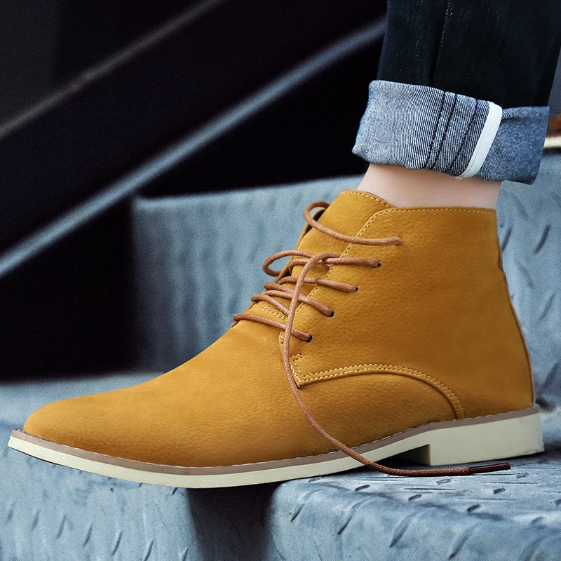 

Autumn Casual Ankle Rubber Boots Fashion Comfortable Men Boots spring male Shoes hombre Sapatilha Black G2000-G2005 Morliron