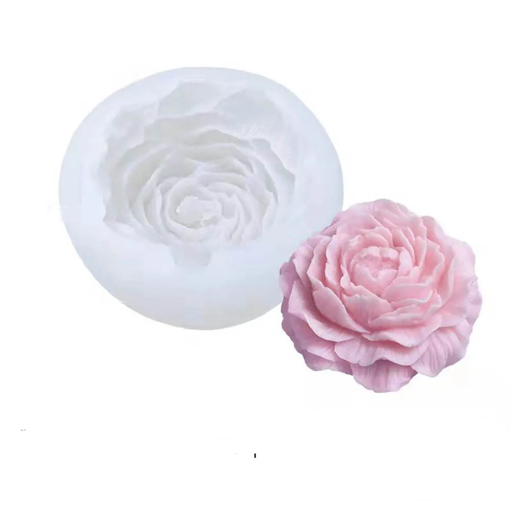 

Peony Candle Mold Handmade DIY Aromatherapy Fragrance Candle Silicone Mold Flower Soap Molds Plaster Wax Mould