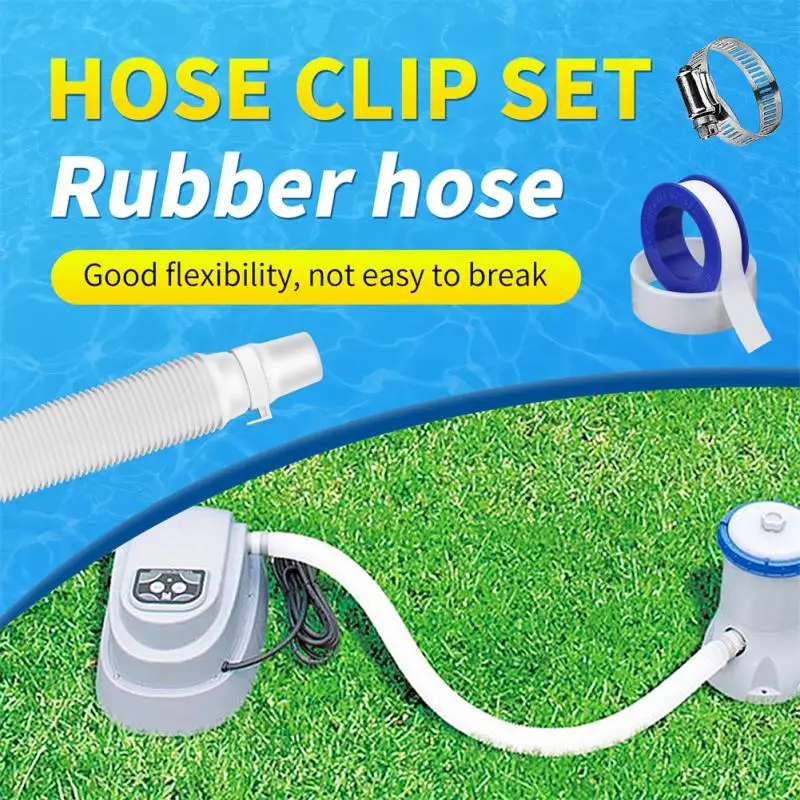 

Pools Replacement Hose for filter pumps systems Swimming Pool Replace Tube Filter Pump Hose Pool Pipe Clamp and hose set