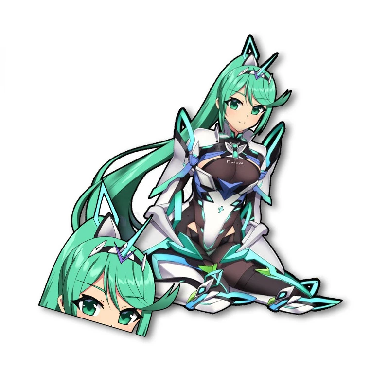 

Cartoon Decals for Xenoblade Car Stickers Waterproof Simple Decals Scratch-Proof Caravan Trunk Vinyl Car Wrap Anime Decor
