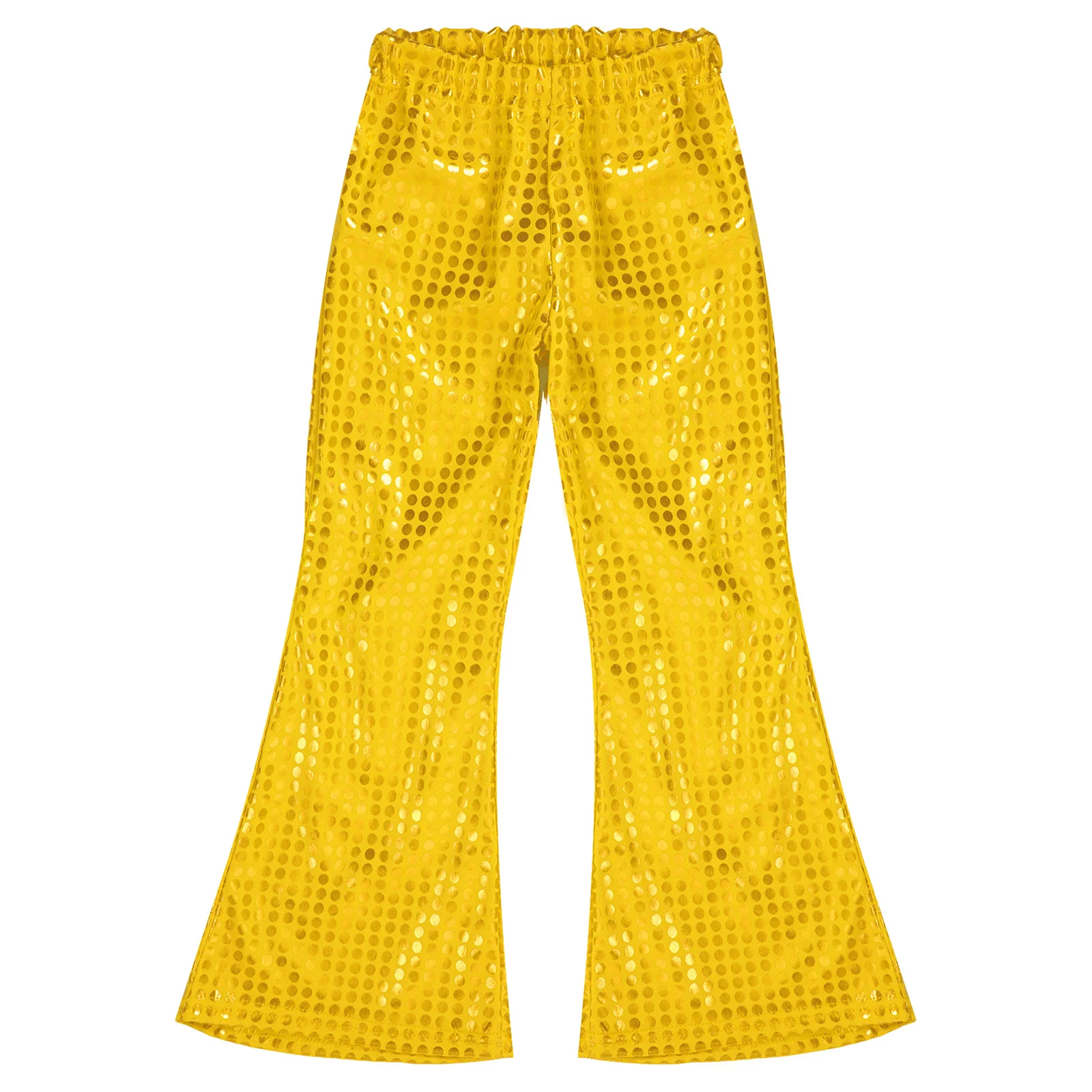 Брюки-клеш с блестками для девочек и мальчиков