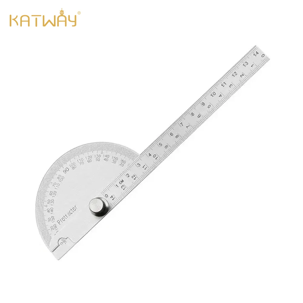 KATWAY Транспортир Разделительный калибр 180 градусов Полукруглая угловая линейка