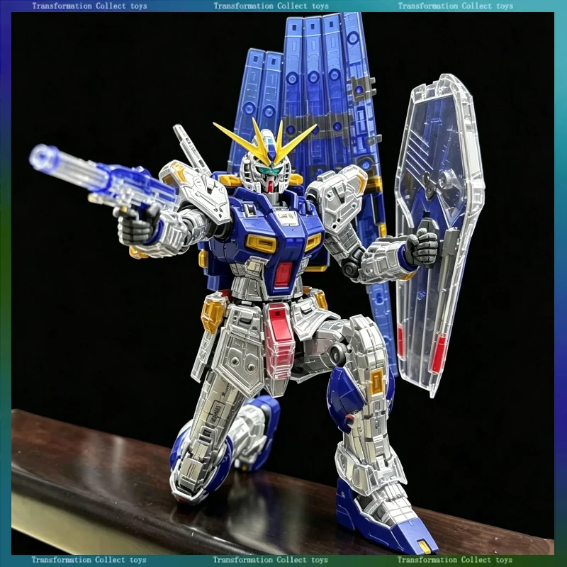 Фото CHANGLONG RG 1/144 5502 Цветная прозрачная сборная модель Rx-93V, аниме-фигурка робота, пластиковая модель, подарочные игрушки №1