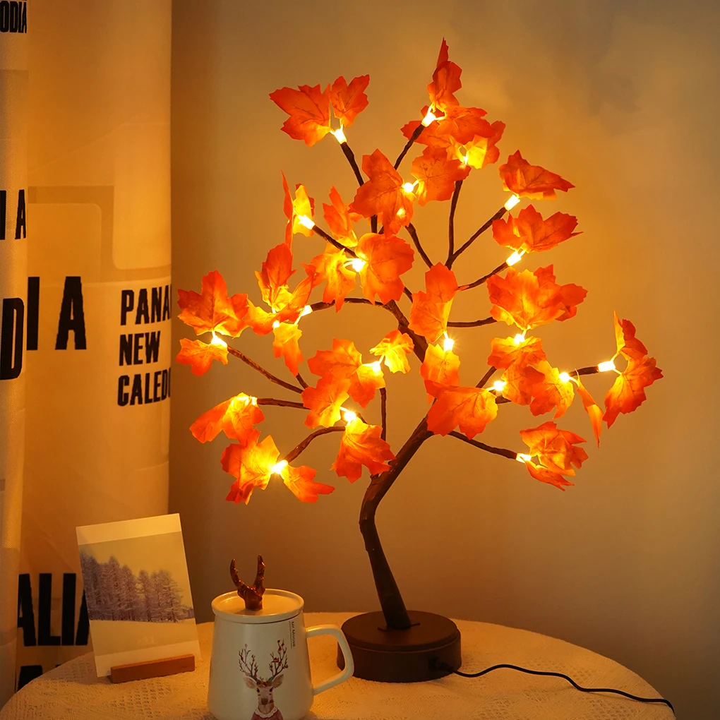 

Night Lamp USB Night Light LED Night Light Tree Fairy Lights For Bedroom Bedside Table Lamp DIY Party Decor Home Decoration