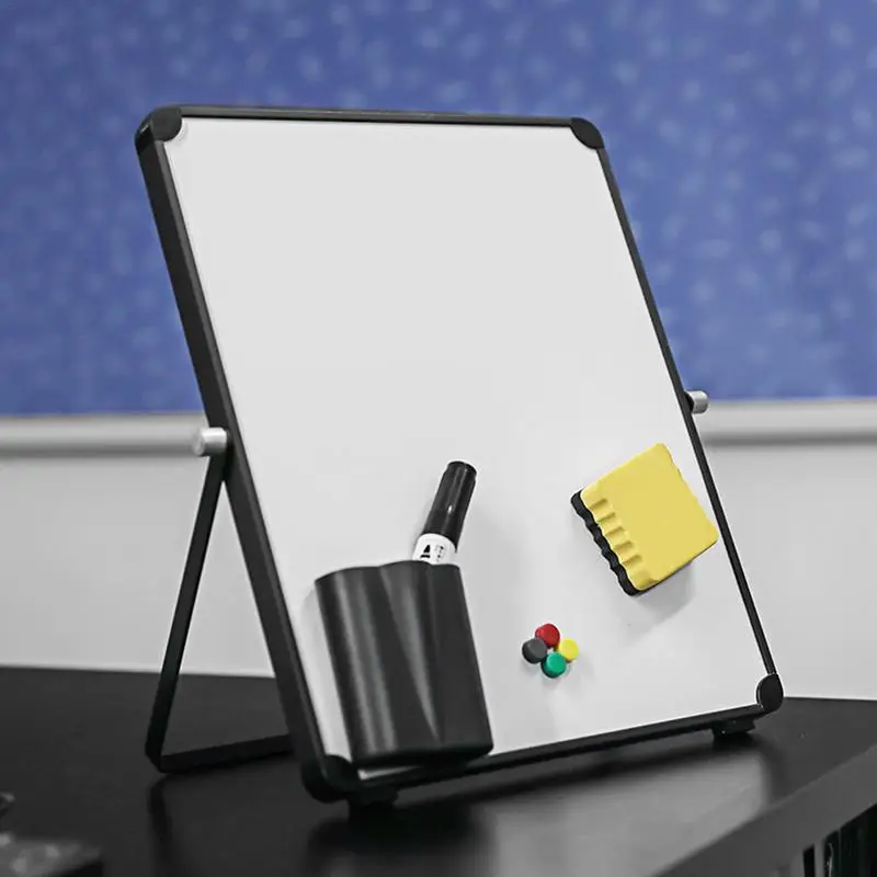 

Magnetic Dry Erase WhiteBoard Set With Stand Smooth Durable WhiteBoard Set For Online Lessons Office