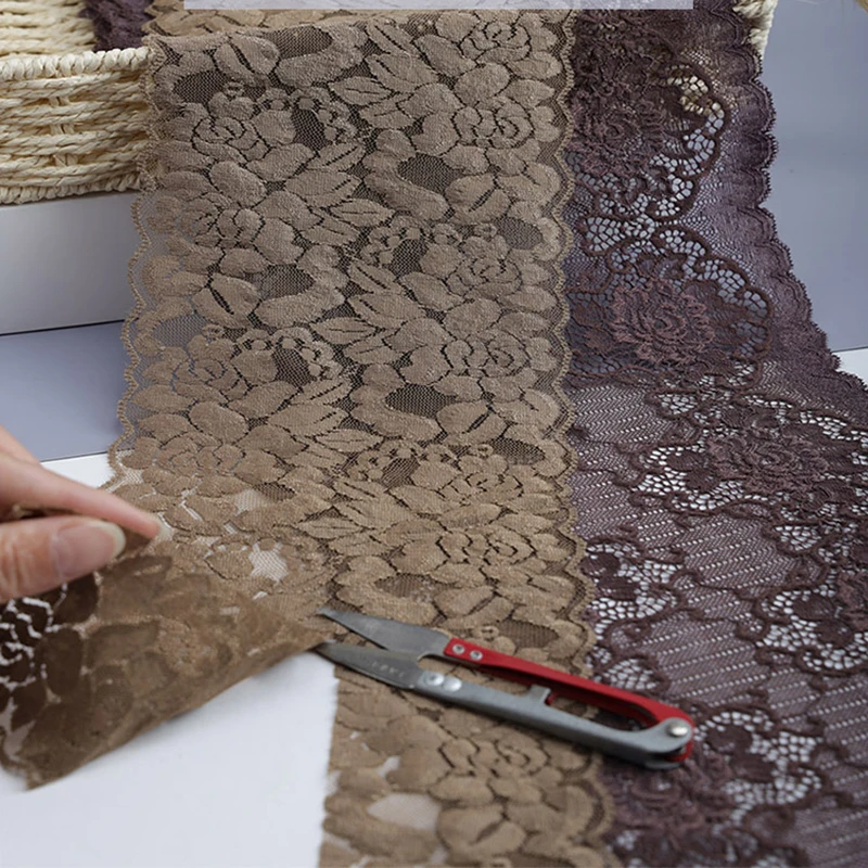 

10Meters Floral Elastic Stretch Lace Trim Lingerie Sewing Craft DIY Apparel Fabric Garment Accessory