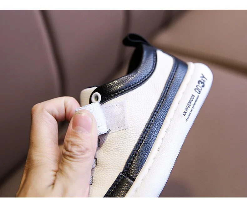 Дышащая обувь из натуральной кожи 1 пара детские кроссовки спортивная дешевая